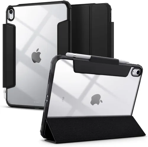 Miniatura 17 de Spigen Funda para iPad 10.2, iPad de 9ª/8ª/7ª generación (2021/2020/2019), Ultra Hybrid Pro con parte trasera transparente y soporte para lápices