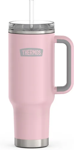 Miniatura 10 de THERMOS Taza Portavasos de Acero Inoxidable - 40 Onzas, Verde Alpino - Vaso Térmico con Tapa y Popote, Además de Cierre Deslizante Resistente a Fugas