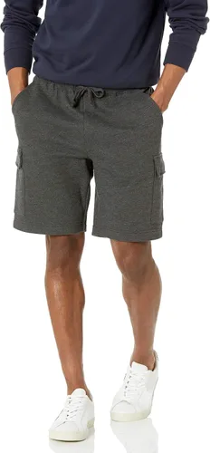 Tienda Essentials Pantalón corto tipo cargo de forro polar para hombre
