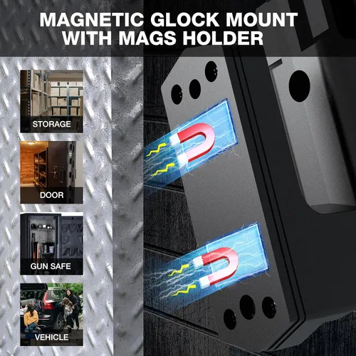Miniatura 3 de Montura de pistola mejorada con soporte para cargador, montaje oculto para Glock17,19,26,31,32,33,34,44,45 de la serie, soporte de pistola