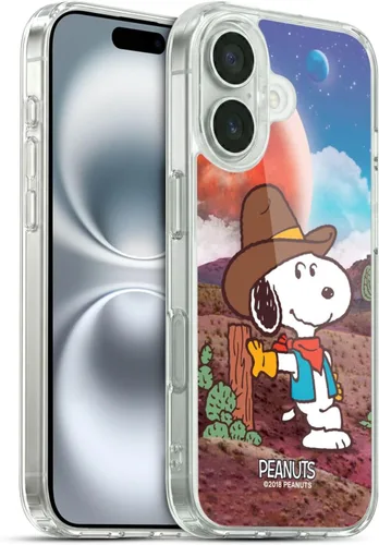Miniatura 50 de Head Case Designs Funda de gel con licencia oficial de Peanuts Nebula Cactus Needles Snoopy Space Cowboy [protección de grado militar] compatible