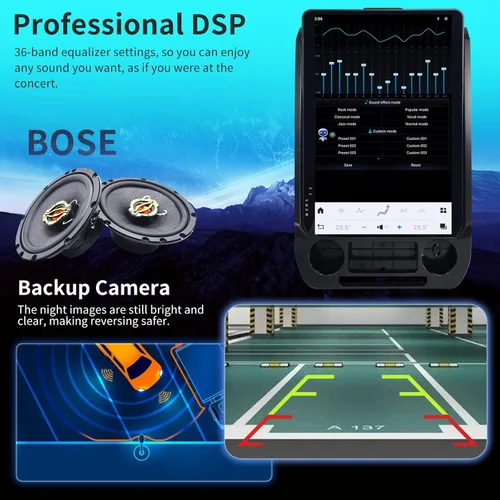 Miniatura 5 de Radio de coche con pantalla táctil de 14.4 pulgadas para Ford Raptor F150 2015-2020 Android Auto Reproductor multimedia estéreo de navegación