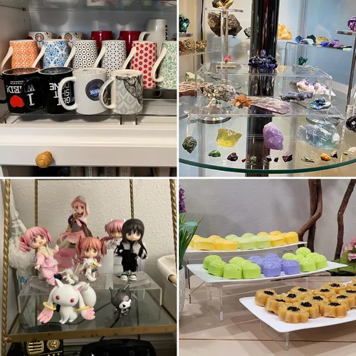Miniatura 7 de Albumgit Elevadores de Exhibición de Acrílico, 8 Piezas de Soporte de Mesa Rectangular Transparente para Figuras de Amiibo Funko POP