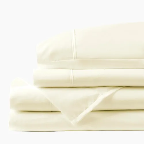 Miniatura 2 de PeachSkinSheets Juego de Sábanas Vanilla Bean - Nivel de Suavidad 1500tc - Sábanas Extra Suaves Refrescantes para Personas que Duermen con Calor