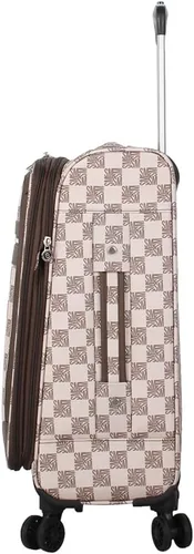 Miniatura 90 de Steve Madden Equipaje de diseñador, Chalet Gris Claro, Juego de maleta giratoria ligera expandible de 3 piezas - Juego de viaje