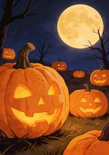 Miniatura 3 de Bandera de Halloween de Halloween con diseño de calabaza de murciélago y luna, cementerio, jardín, patio, 12 x 18 pulgadas, doble cara decorativa
