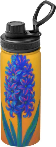 Miniatura 11 de litchi Printed Insulated Water Bottle, 18oz Stainless Steel Funny Travel Mug, Leakproof Hot & Cold for Sports, Gym, Hiking