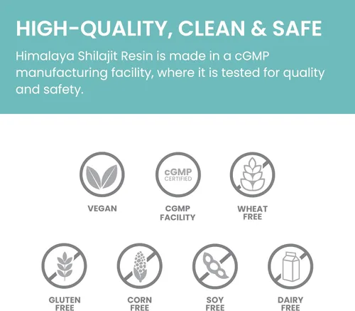 Miniatura 5 de Himalaya Resina n Shilajit, superalimento energético, 60% ácido fúlvico, sin OMG, tarro de 0.7 oz (20 g), suministro para 40 días