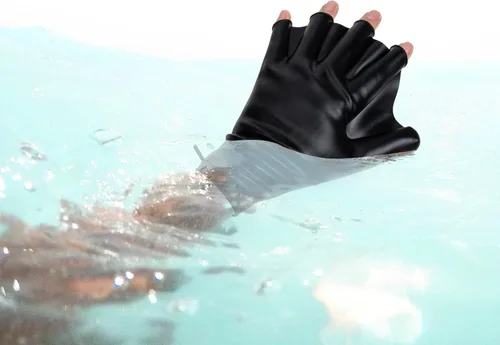 Miniatura 11 de Baluue 2 guantes de natación, guantes de natación acuática, para entrenamiento en agua, palmeados a mano, para hombres, mujeres, adultos
