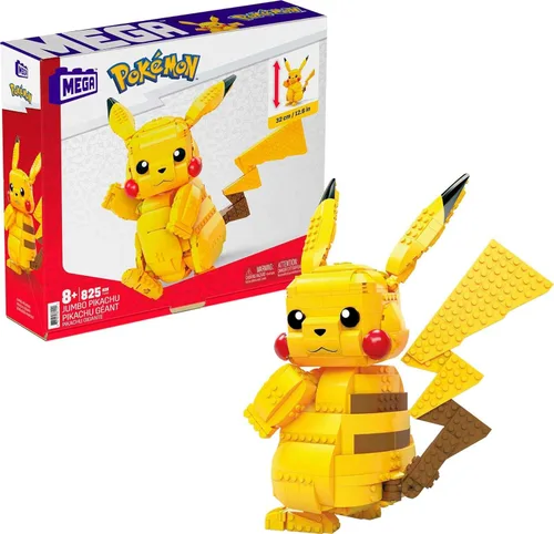 Miniatura 8 de MEGA - Juego de juguetes de construcción Pokémon Jumbo Eevee con 824 piezas, articulados y posables, 11 pulgadas de alto, para niños