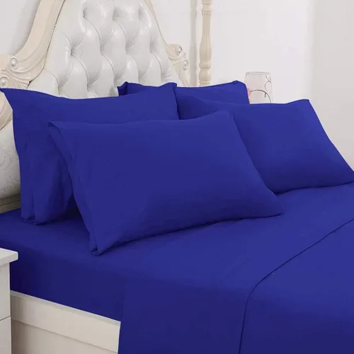 Miniatura 25 de LaxLinen Sábanas Aqua Solid Full, 1 sábana bajera de bolsillo extra profundo para colchones de 18 a 24 pulgadas, calidad egipcia elástica, 600 hilos