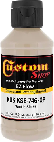 Miniatura 29 de Custom Shop KSE757-QP Triple Black - Pintura esmaltada EZ Flow a rayas y letras – 4 onzas Triple negro