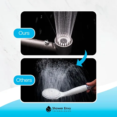 Miniatura 6 de Shower envy Pure X - Cabezal de ducha filtrado, alta presión, múltiples modos de pulverización, palanca de pausa de flujo, purificador de agua dura