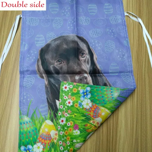 Miniatura 4 de Bandera de Estados Unidos con lindo perro Pitbull patriótico bandera de jardín para perro 4 de julio, pancarta decorativa para exteriores de 12.5 x