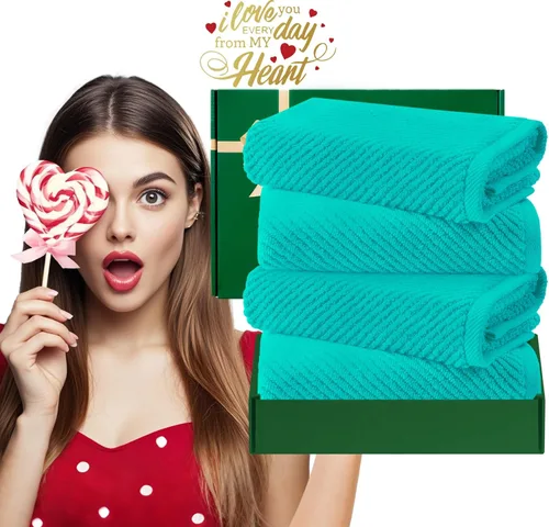 Miniatura 66 de VOOVA & MOVAS Toallas de mano blancas - 100% algodón Ligeras Gruesas Secado rápido Suaves Absorbentes, paquete de 4 piezas grandes de 18