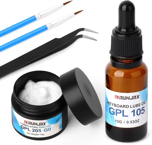 Miniatura 10 de RUNJRX - Lubricante de interruptor GPL 105 0.53 oz/0.53 onzas, lubricante de interruptor de teclado para interruptor de teclado, lubricante