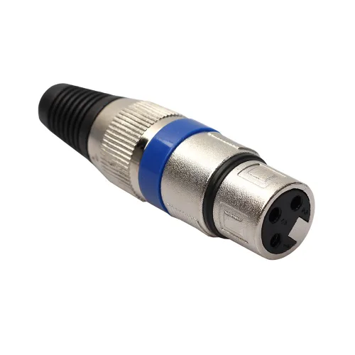 Miniatura 6 de VizGiz Paquete de 4 conectores XLR macho y hembra adaptador de cable de conector de micrófono de 3 pines conector de conector de audio DMX mezclador