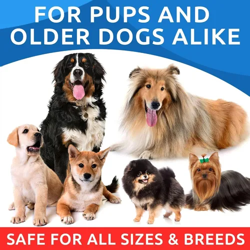 Miniatura 6 de BARK&SPARK Omega 3 para perros - 180 golosinas de aceite de pescado para la muda de pelo de perros, masticables para alergias en la piel, alivio