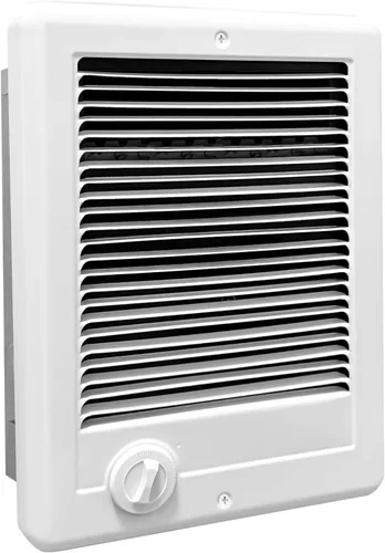Com-Pak - Calentador de pared eléctrico con termostato, alta capacidad 5120/3840 BTU, 240 voltios, 1500 vatios (modelo: CSC152TW, Parte: 67506),