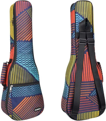 Miniatura 10 de CLOUDMUSIC - Funda para ukelele con mochila acolchada para concierto de 23 pulgadas (concierto, negro)