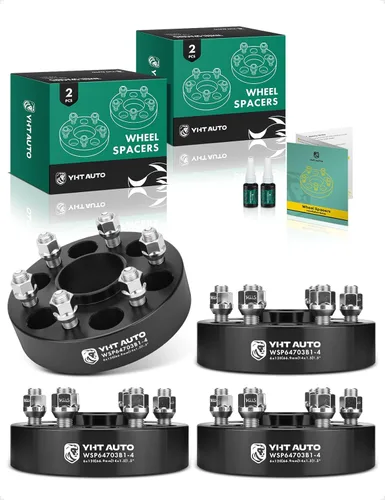Miniatura 11 de YHTAUTO Espaciadores de rueda centrados en buje 6x120mm de 1 pulgada Compatibles con modelos Cadillac, Chevrolet, Buick, GMC y Saab, SRX, Blazer
