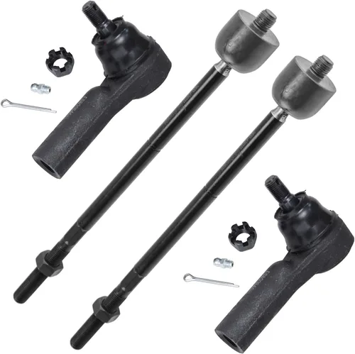 Miniatura 101 de Detroit Axle - 4 barras de acoplamiento delanteras para Kia Forte Koup 14-17, 14-18 Forte Forte5, 4 extremos de barra de acoplamiento exteriores e