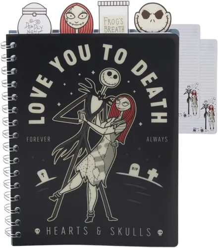 Miniatura 37 de Beetlejuice - Cuaderno con pestañas, encuadernado en espiral, 144 páginas rayadas, 8 x 7 pulgadas