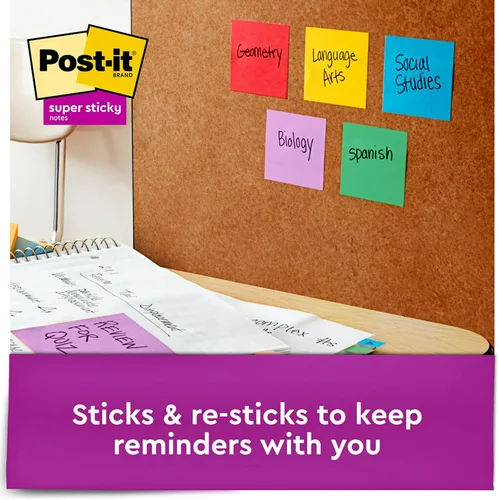Miniatura 3 de Notas superadhesivas de Post-it, 3x3pulgadas, Amarillo eléctrico