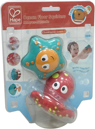 Miniatura 7 de Hape Ocean Floor Squirters Coloridos juguetes de baño para bebés y niños pequeños, coloridos juguetes de baño para bebés y niños pequeños, juego