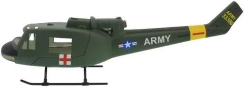 Helicóptero RC UH-1B 450 fuselaje prepintado para helicópteros de tamaño 450. Adecuado para casi todos los helicópteros de 450 tamaños (hoja de