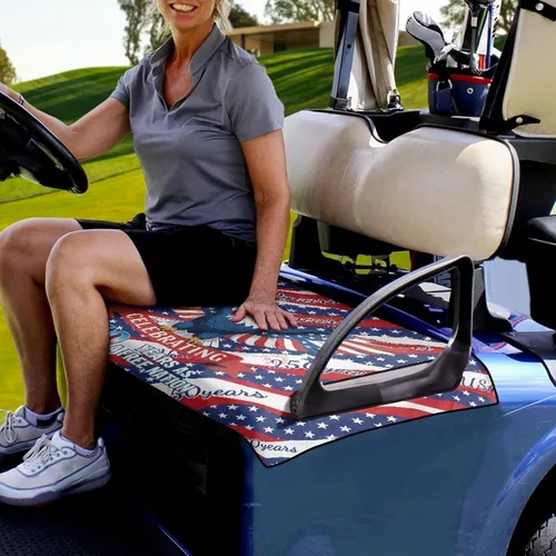 Miniatura 3 de Fundas de asiento de carrito de golf, mantas para carrito de golf, fundas de asiento de toalla para la mayoría de carritos de golf de 2 asientos