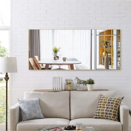 Miniatura 46 de MIRUO - Espejo de pared para colgar sobre la puerta, marco de poliestireno para baño, dormitorio, sala de estar, dormitorio y más
