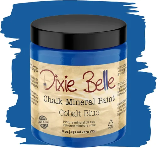 Miniatura 205 de Dixie Belle Paint Company - Pintura con acabado de tiza para muebles, color negro (Caviar), 1 galón, 128 fl oz, pintura mineral color rosa intenso