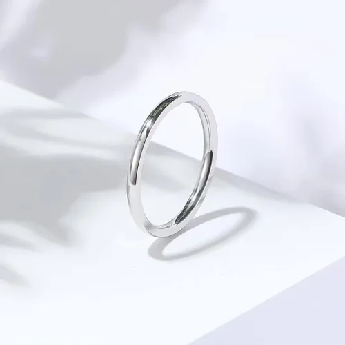 Miniatura 23 de King Will Alianza de boda de acero inoxidable 316L para hombres y mujeres, anillo de boda de 0.31 a 0.315 pulgadas de ancho, chapado en negro