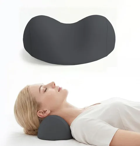 Almohada cervical pequeña para el cuello, almohada de alivio de presión del dolor cervical de doble bola, almohadas suaves de apoyo de espuma