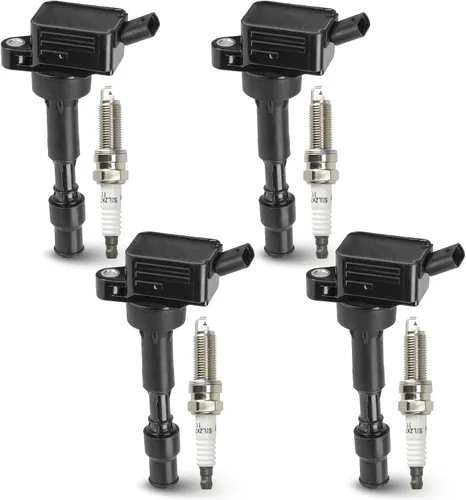 Paquete de 4 bobinas de encendido con 4 bujías de iridio compatibles con Hyundai Elantra 2015 2017 Kia Forte Koup L4 2.0L, repuesto para UF816
