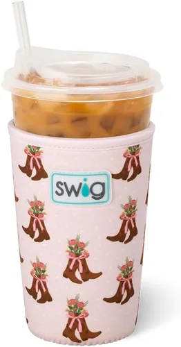 Miniatura 73 de Funda Swig Life para taza de café helado pequeña, funda estándar de 22oz para taza de café helado con asa, funda aislante de neopreno para mantener