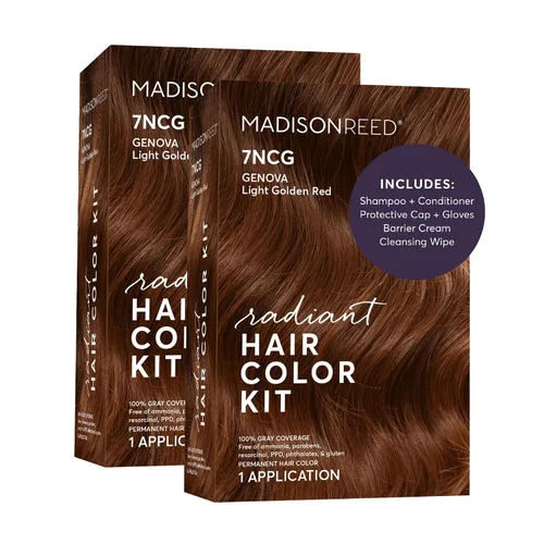 Miniatura 32 de Madison Reed - Kit de color de cabello radiante, tinte permanente para el cabello, 100 % cobertura de canas, sin amoníaco, castaño Catania 5NGM