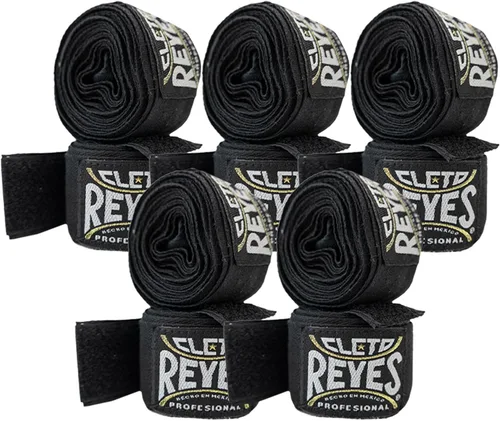 Miniatura 8 de CLETO REYES Vendas de mano de compresión para guantes de boxeo, elástico transpirable, MMA, kickboxing, Muay Thai, negro