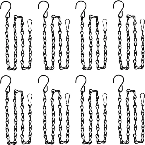 Miniatura 9 de Paquete de 12 cadenas colgantes de 12 pulgadas para comederos de pájaros, macetas, baños de pájaros, vallas publicitarias, linternas, pizarras