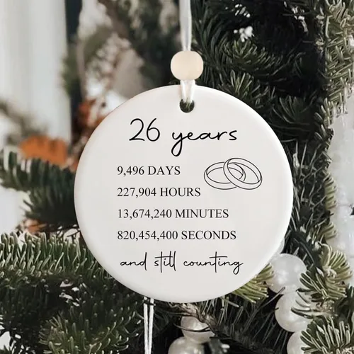 Miniatura 7 de 26º aniversario de bodas para ella o él, regalo de matrimonio de 26 años para pareja o padres, regalo de aniversario con fotos para esposa y esposo