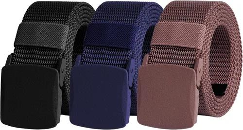 Miniatura 27 de UNGGJKB Men's Tactical Belt, Nylon Casual Elastic Belt, Work Belt That Can Be Cut And Adjusted