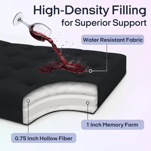 Miniatura 3 de Syrinx Colchón de Futón de Suelo Japonés Tamaño Individual 75"x39", Cama de Suelo Perezosa Plegable Engrosada para Adultos, Tumbona Enrollable