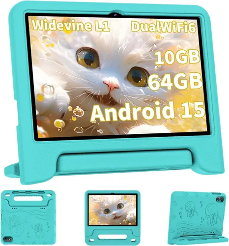 Miniatura 9 de COLORROOM Tablet Android 15 actualizada 2026, tableta para niños de 10 pulgadas, CPU Octa-Core, 10 GB+64 GB+1 TB Expandir tabletas para niños