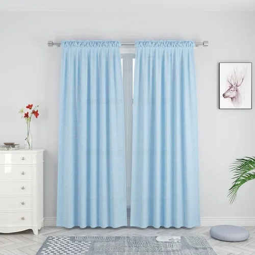 Miniatura 62 de UPOPO Cortinas de Niveles Beige Sobre Fregadero con Textura de Lino para Ventana de Cocina de 16 Pulgadas de Largo Caravana Privacidad Pequeñas