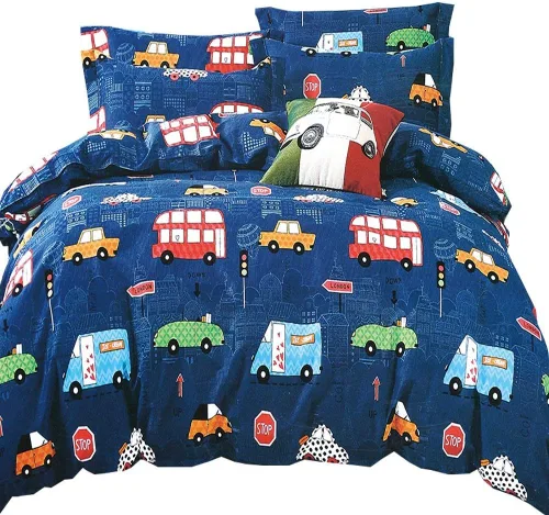 Miniatura 28 de Lindo juego de ropa de cama con dinosaurios, juego de funda de edredón con dibujos animados de cactus, funda de edredón decorativa, funda de edredón