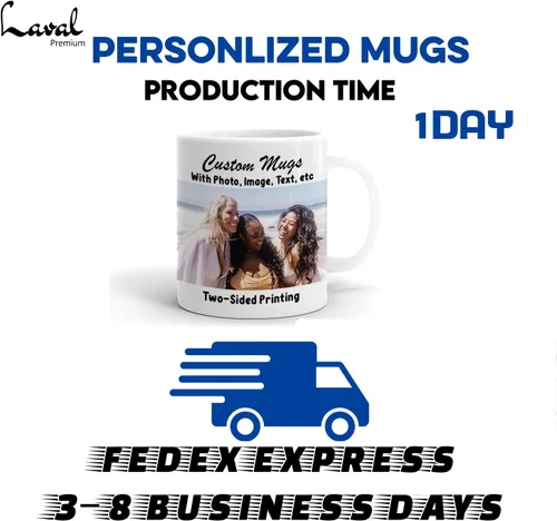 Miniatura 6 de Juego de tazas personalizadas con imagen y nombre: Tazas personalizadas de porcelana a juego para compromiso de boda, boda, San Valentín, novio
