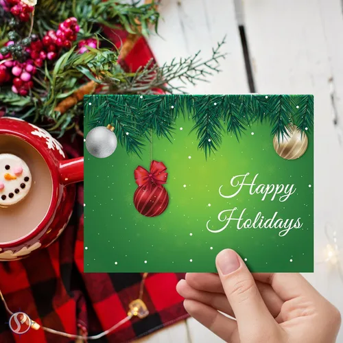 Miniatura 4 de Tarjetas de felicitación y sobres de Feliz Festividad – Ideal para invitaciones de fiesta de Año Nuevo, negocios y corporativos, anuncios, tarjetas