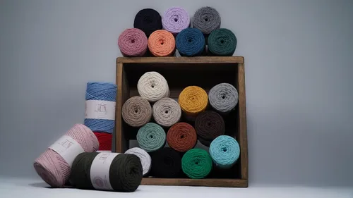Miniatura 5 de Makromecity, Cordón de macramé de algodón de 0.079 in x 195 yardas (590 pies) de algodón reciclado de 0.079 pulgadas, hilo de ganchillo para Azul