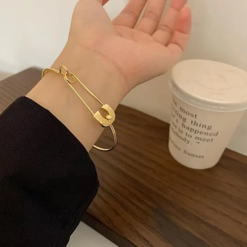 Miniatura 7 de Brazaletes de oro para mujer, brazaletes indios apilables de múltiples capas abiertos, pulseras gruesas de oro bohemio, pulseras indias de cadena